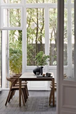 Bok Dining Chair - Natural Teak -Saffron + Poe 10156 Teak Bok dining chair 6 saffron and poe ethnicraft