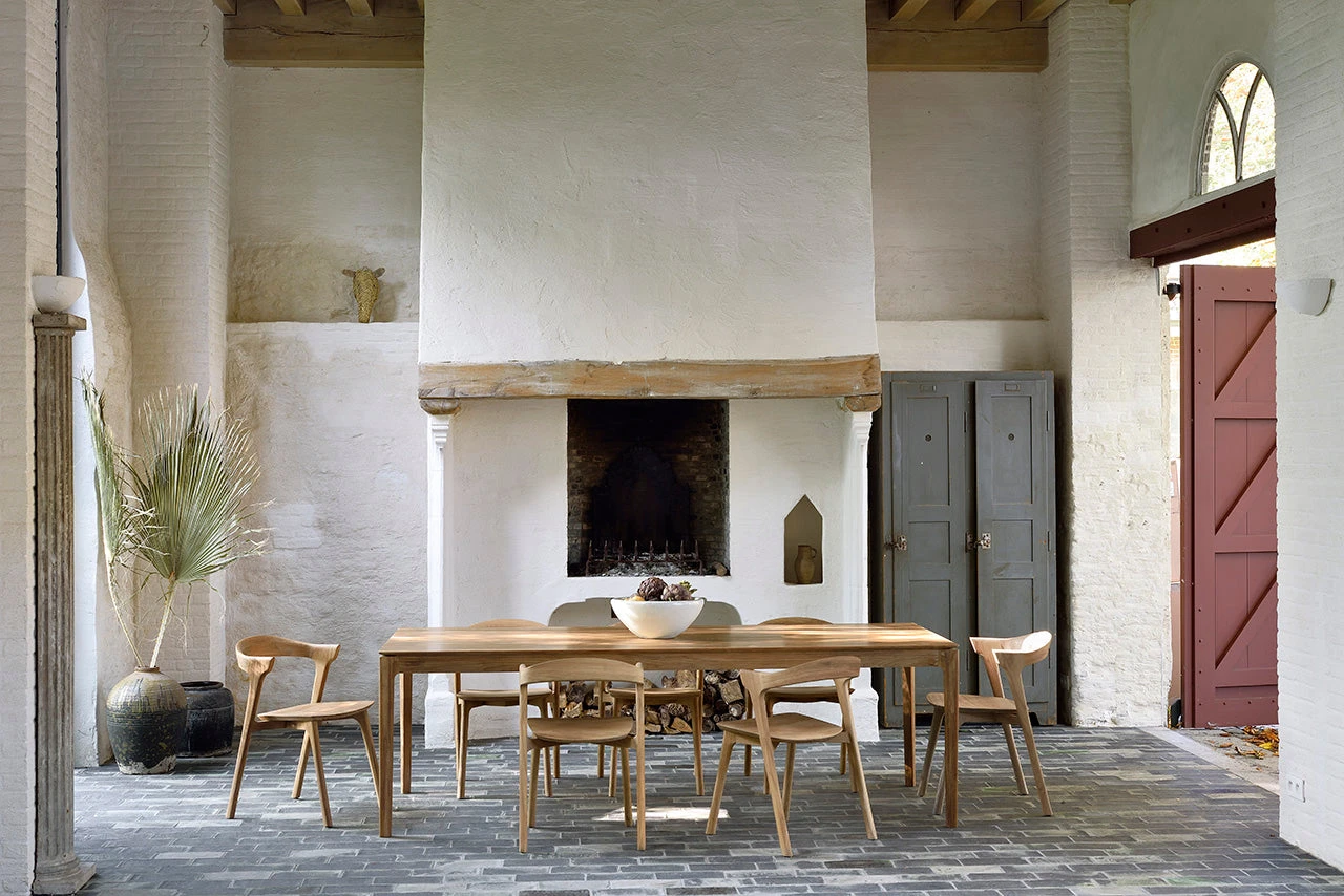 Bok Extendable Dining Table - Natural Teak - Image 13