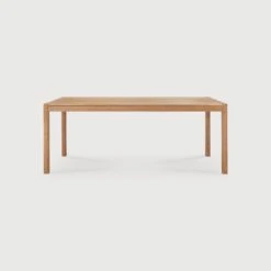 Muir Outdoor Dining Table -Saffron + Poe 10216 Teak Jack Outdoor dining table 200 front Saffron and Poe Ethnicraft