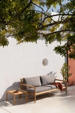 Muir Outdoor Side Table -Saffron + Poe 10254 Teak Jack outdoor sofa mocha 10257 Teak Jack outdoor side table Saffron and Poe Ethnicraft