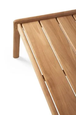 Muir Outdoor Coffee Table -Saffron + Poe 10258 10259 Teak outdoor Jack coffee table det01 cut Saffron and Poe Ethnicraft