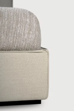 Inverness Bed - Sand 10 Inverness Bed - Sand -Saffron + Poe 21601 Revivebed SandLinenfabric mattress180x200 withoutslatsremovablecover det2 cut Saffron and Poe Ethnicraft