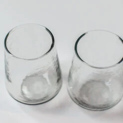 Handblown Glass Tumbler - Clear (set Of 4) -Saffron + Poe 269ff37c1c374c60837af30906cdd40f