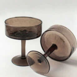 Handblown Hammered Coupe Cocktail Glasses, Smoke - Set Of 4 11 Handblown Hammered Coupe Cocktail Glasses, Smoke - Set Of 4 -Saffron + Poe 36294961955a43818be3c00107a57857