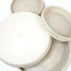 Hunny Ceramic Dinner Plates - Almond Spice (Set Of Two Pieces) 12 Hunny Ceramic Dinner Plates - Almond Spice (Set Of Two Pieces) -Saffron + Poe 37a38c0c965741c5be2ac499f81c041d