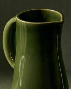 Stoneware Jug | Dadasi Green -Saffron + Poe 463a392c5d0849f3bf9e0a3a4cc2e15a