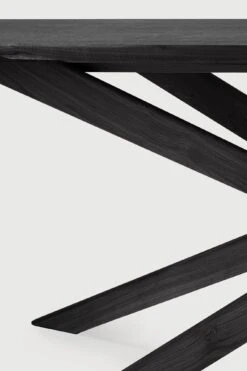 Monterey Dining Table - Black Oak -Saffron + Poe 50174 50175 50176 Oak Mikado black oval dining table det2 Saffron and Poe Ethnicraft