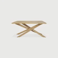 Monterey Dining Table - White Oak -Saffron + Poe 50179 Oak Mikado Dining Table front Saffron and Poe Ethnicraft