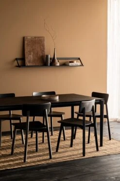 Bok Dining Table - Black Oak -Saffron + Poe 50673 Oak Casale black dining chair 51507 Oak Bok black dining table 26618 2 Saffron and Poe Ethnicraft