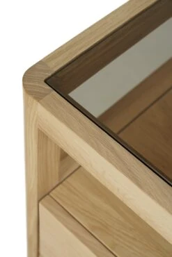 Mendocino Dresser - Oak 16 Mendocino Dresser - Oak -Saffron + Poe 51250 Spindle dresser oak 4 drawers 150 56 83 det4 cut Saffron and Poe Ethnicraft 534f0300 1873 49ed 8faa f9c182d2abee