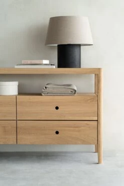 Mendocino Dresser - Oak 21 Mendocino Dresser - Oak -Saffron + Poe 51250 Spindle dresser oak 4 drawers Saffron and Poe Ethnicraft 35602cb1 4f87 4d0e b5ab ed79cda8513d