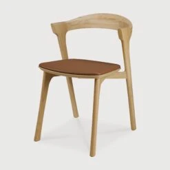 Bok Dining Chair - Oak + Saddle Leather