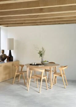 Bok Dining Chair - White Oak -Saffron + Poe 51490 Oak Bok chair Round Table Saffron and Poe Ethnicraft