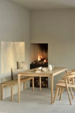 Bok Dining Table - White Oak -Saffron + Poe 51497 Oak Bok dining table Saffron and Poe Ethnicraft