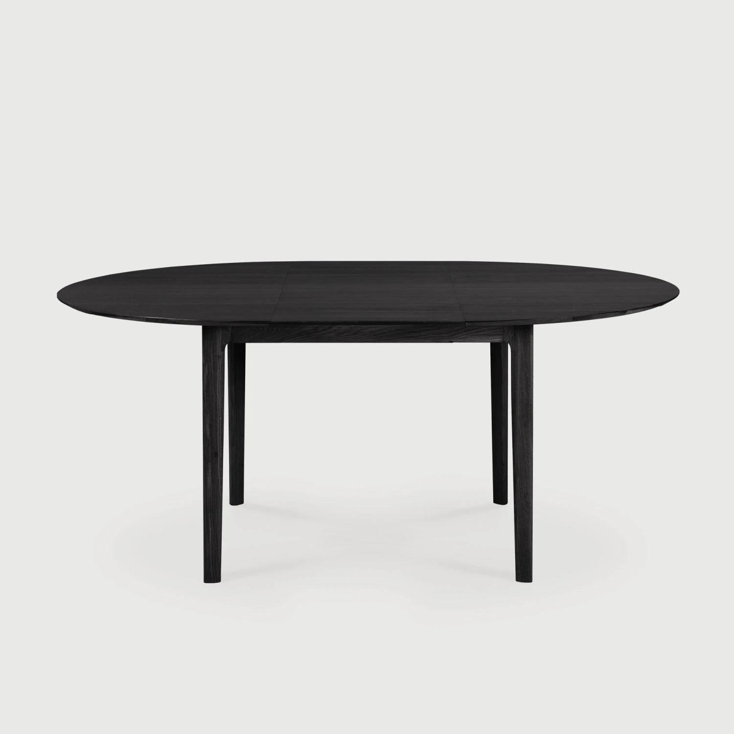 Bok Extendable Round Dining Table - Black Oak