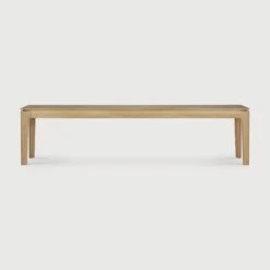 Bok Bench - White Oak -Saffron + Poe 51533 Oak Bok bench 186w front Saffron and Poe Ethnicraft