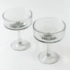 Handblown Hammered Coupe Cocktail Glasses, Clear - Set Of 4