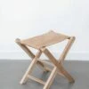 Leather Folding Stool - Second Quality