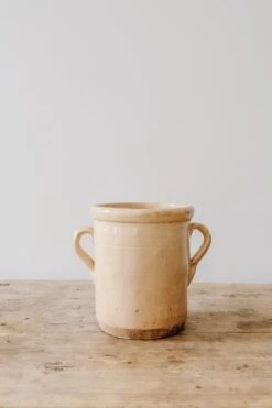 Italian Confit Pot -Saffron + Poe Antique Italian Confit Pot Puglia Small Saffron and Poe