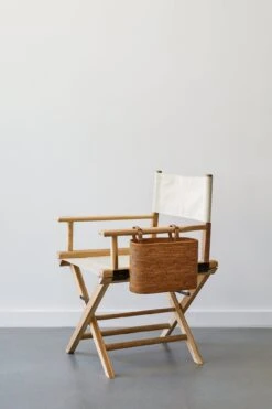 Tenganan Director's Chair Side Basket 8 Tenganan Director's Chair Side Basket -Saffron + Poe Directors chair collection side basket saffron and poe