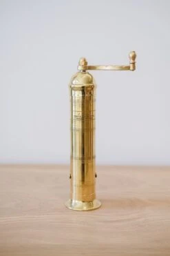 Saffron + Poe 32 9" Atlas Brass Pepper Grinder