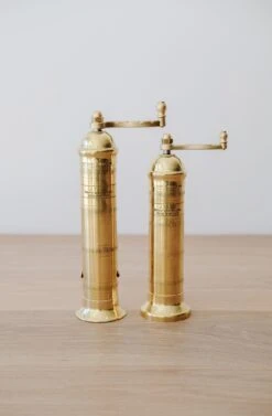 8" Atlas Brass Salt Grinder 8 8" Atlas Brass Salt Grinder -Saffron + Poe Front Atlas Brass Salt and Pepper Grinder 8 9 ac66d563 dedc 4d7e a1e0 ec6d25d660bb