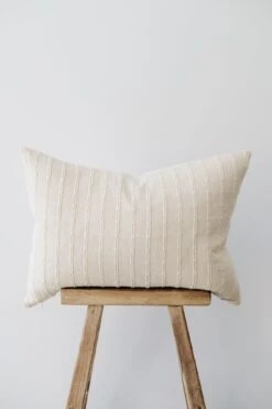 Ivory Embroidered Pillow No. 05