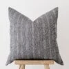 Dusty Blue Embroidered Pillow No. 01