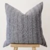 Dusty Blue Embroidered Pillow No. 02