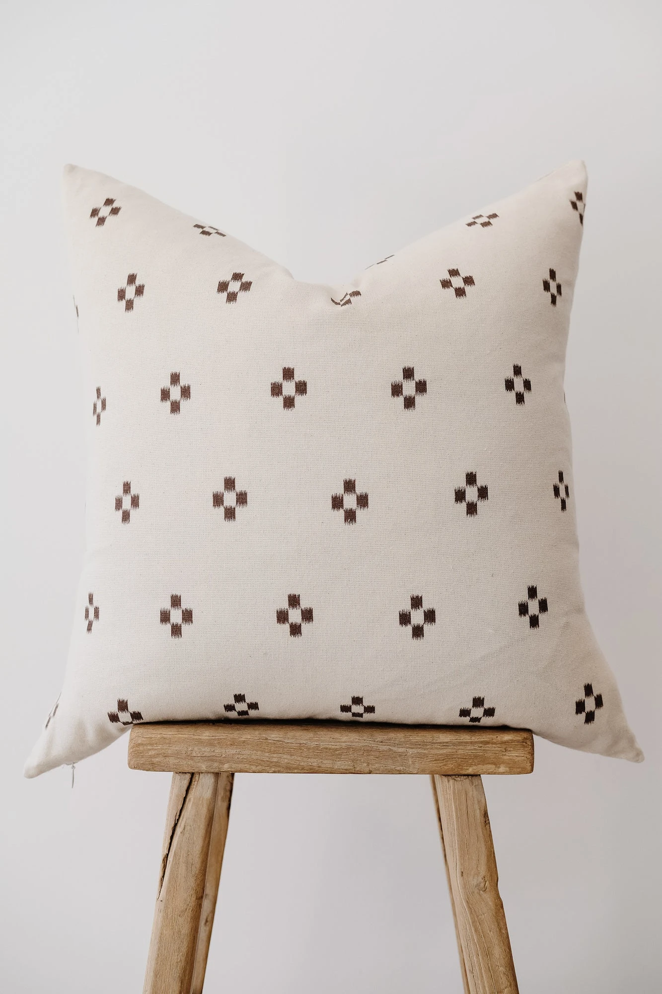 Brown Checkered Pillow 1 Brown Checkered Pillow