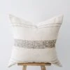 Grey Stripe Handwoven Colombian Pillow
