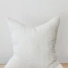 White Chevron Linen Pillow - Second Quality