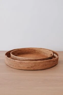Round Tenganan Basket Trays (Set Of 2)