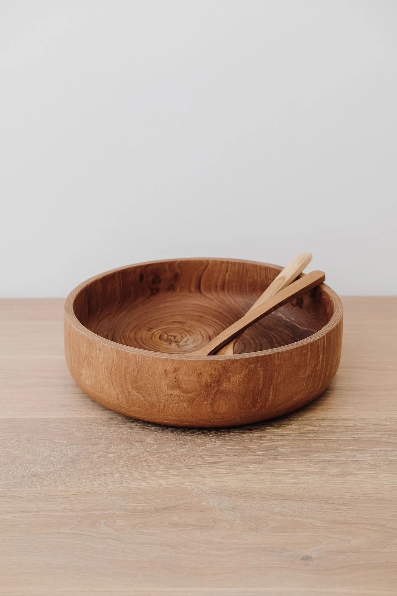 Teak Salad Bowl - Second Quality 1 Teak Salad Bowl - Second Quality