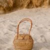 Tenganan Basket Clasp Handbag