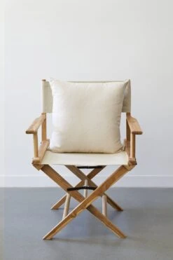Director's Chair Pillow -Saffron + Poe FrontView DirctorsChair DirctorsPillow Ivory SaffronandPoe