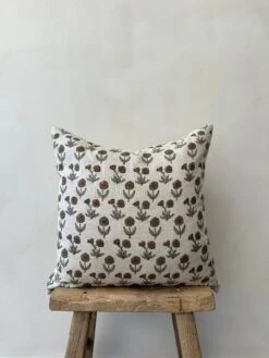 Indian Blockprint Pillow - No. 02
