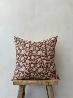 Saffron + Poe 18 Indian Blockprint Pillow - No. 04