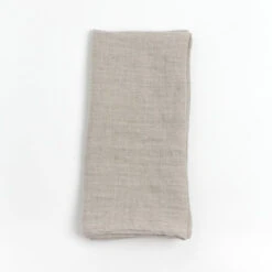 Stone Washed Linen Napkins, Flax - Set Of 4