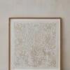 Otomi Textile - Ivory - Hand-Embroidered + Framed