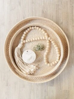 Round Lombok Basket Trays (Set Of 2)