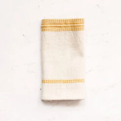 Aden Napkins, Natural / Gold - Set Of 4 8 Aden Napkins, Natural / Gold - Set Of 4 -Saffron + Poe SB NAS GO2