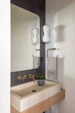 Small Stripe Linen Hand Towels (Set Of 2) 8 Small Stripe Linen Hand Towels (Set Of 2) -Saffron + Poe SaffronPoe GreatHighway 123