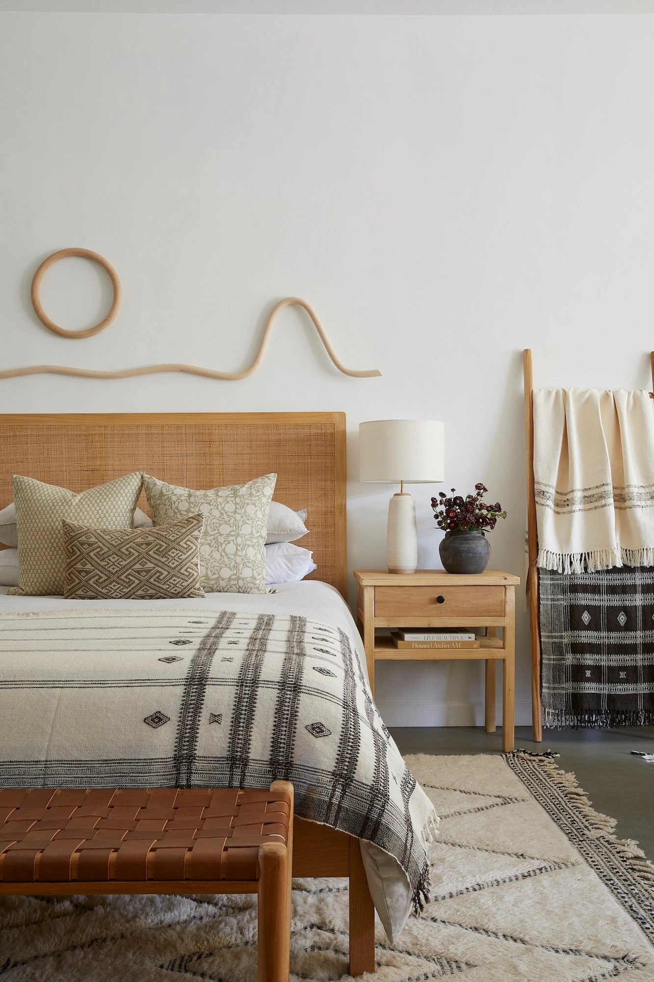 Indian Blockprint Pillow - No. 06 - Image 2