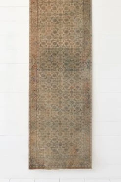 No. 53 - Vintage Turkish Oushak Runner Rug - 2’-6" X 12'-8" -Saffron + Poe Saffron Rug 53 2