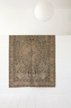 No. 55 - Vintage Turkish Oushak Rug - 6'-7" X 9'-5"