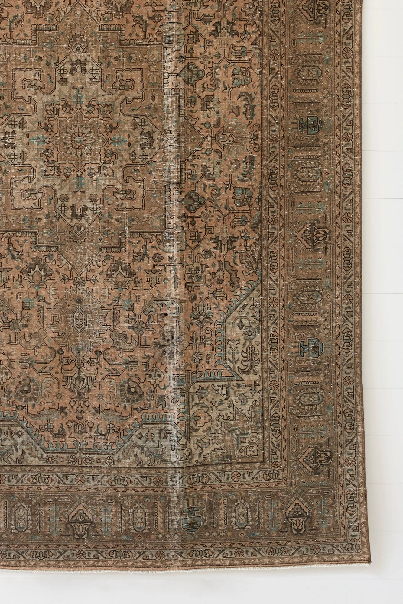 No. 58 - Vintage Turkish Oushak Rug - 6' X 10' 2 No. 58 - Vintage Turkish Oushak Rug - 6' X 10' - Image 2