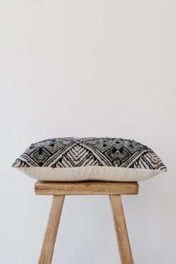 Antique Miao Lumbar Pillow No. 03 -Saffron + Poe Side No.21Antique Miao Lumbar Pillow