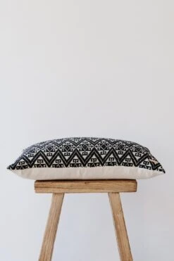 Antique Miao Lumbar Pillow No. 06 7 Antique Miao Lumbar Pillow No. 06 -Saffron + Poe Side No.24 Antique Miao Lumbar Pillow