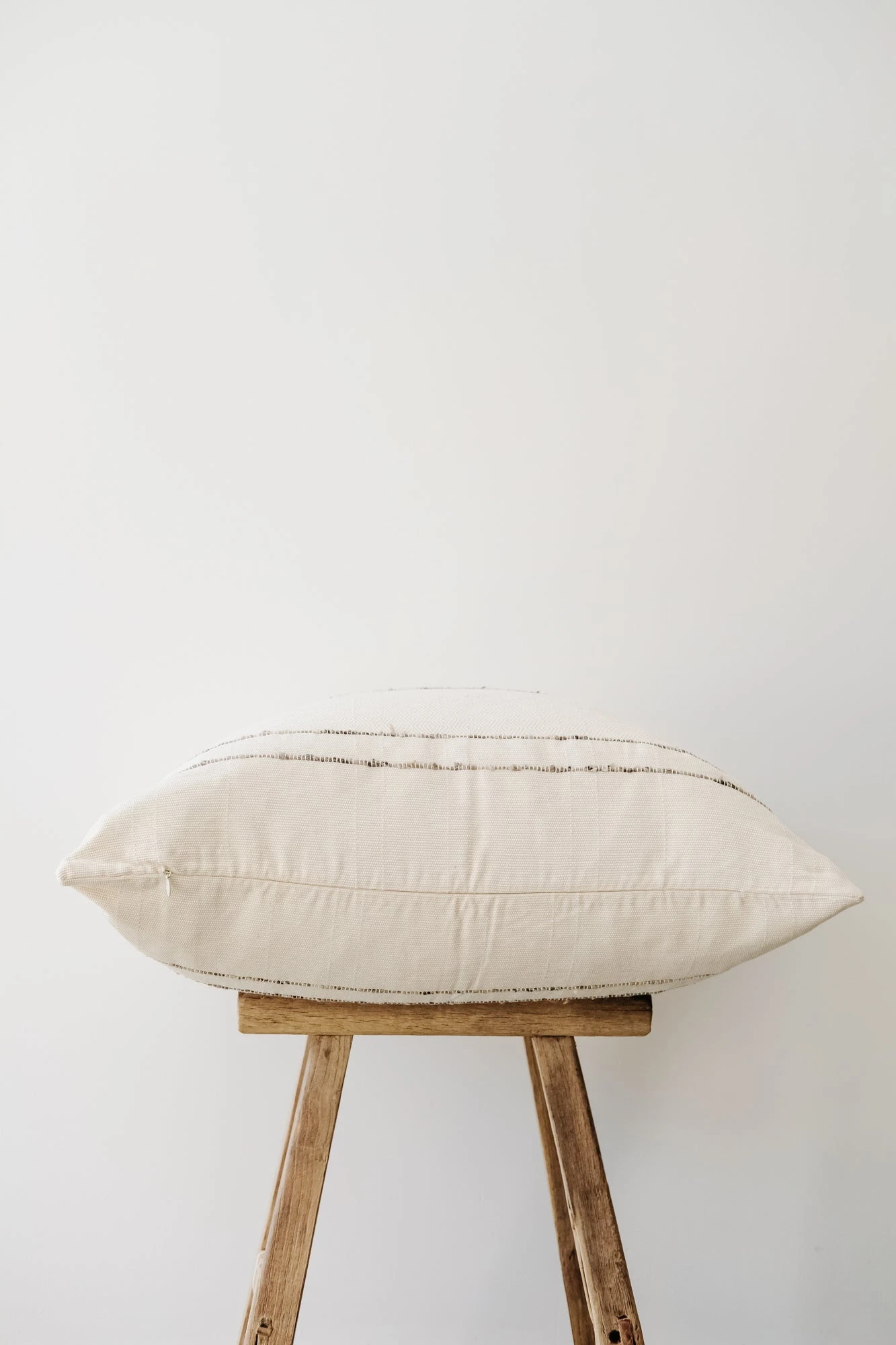 Grey Stripe Handwoven Colombian Pillow 3 Grey Stripe Handwoven Colombian Pillow - Image 3